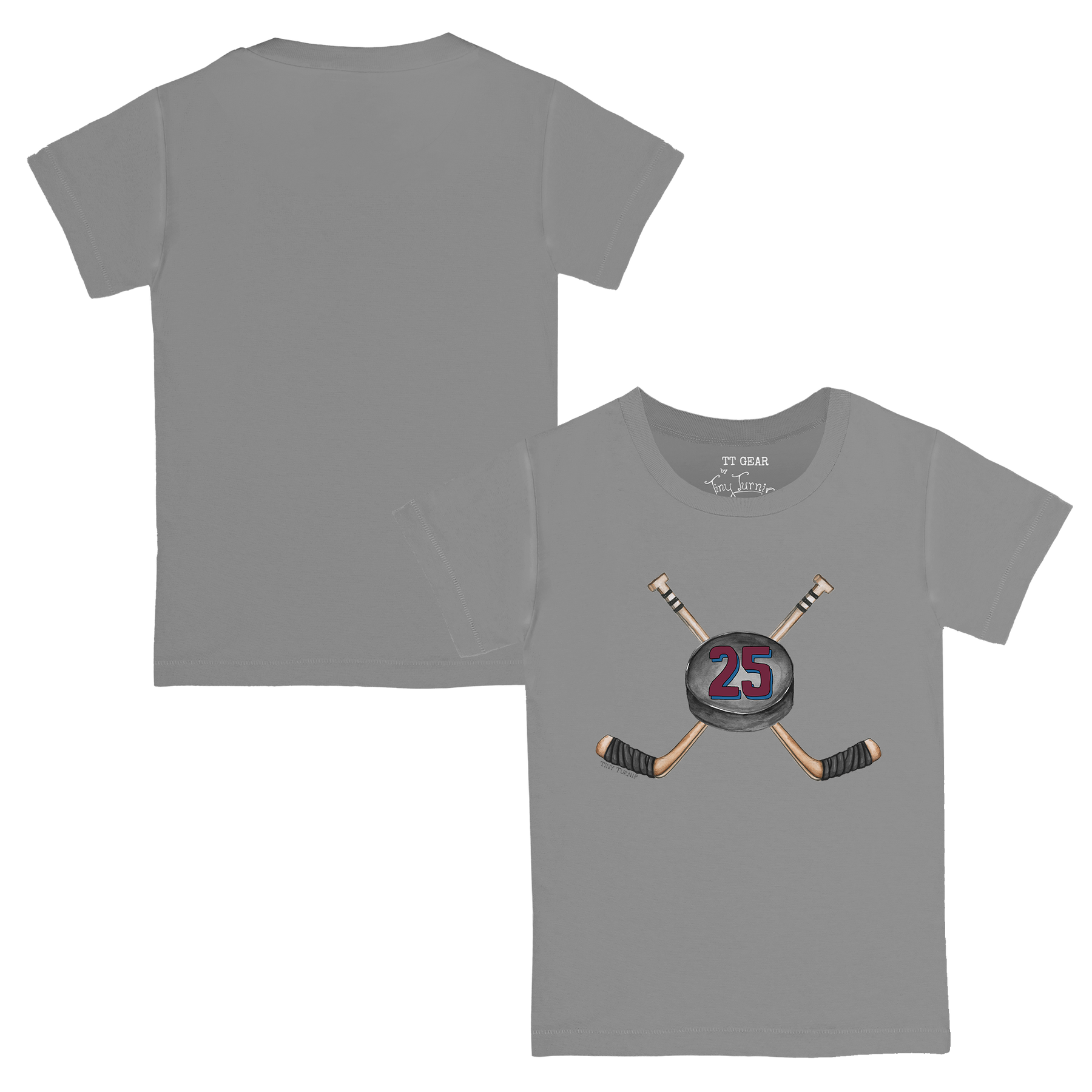 VIP Cross Sticks w/ Name, Number - Kid's Tee Shirt - Tiny Turnip