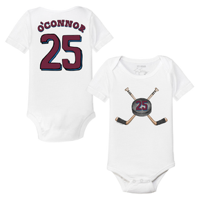 VIP NHL Cross Sticks w/ Name, Number - Short Sleeve Snapper - Tiny Turnip