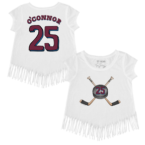 VIP NHL Cross Sticks w/ Name, Number - Fringe Tee - Tiny Turnip