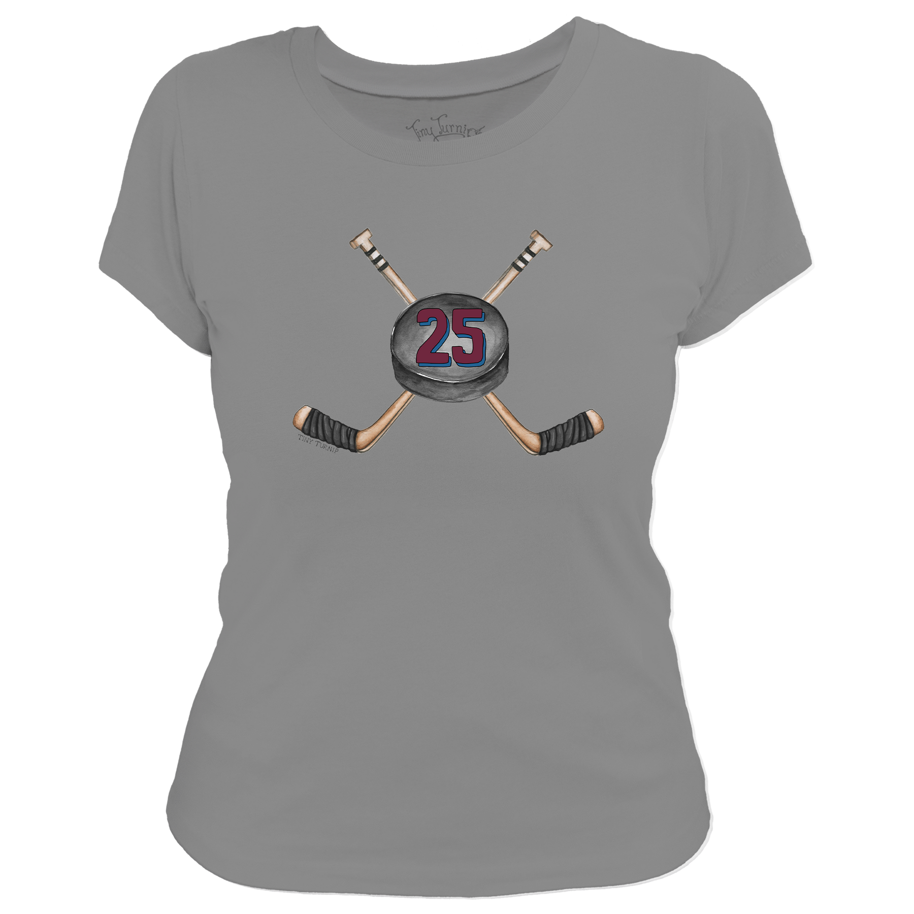 VIP Cross Sticks w/ Name, Number - Women's Tee Shirt - Tiny Turnip