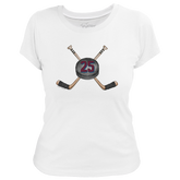 VIP Cross Sticks w/ Name, Number - Women's Tee Shirt - Tiny Turnip
