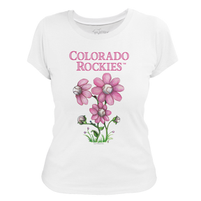 Colorado Rockies Blooming Baseballs Tee Shirt