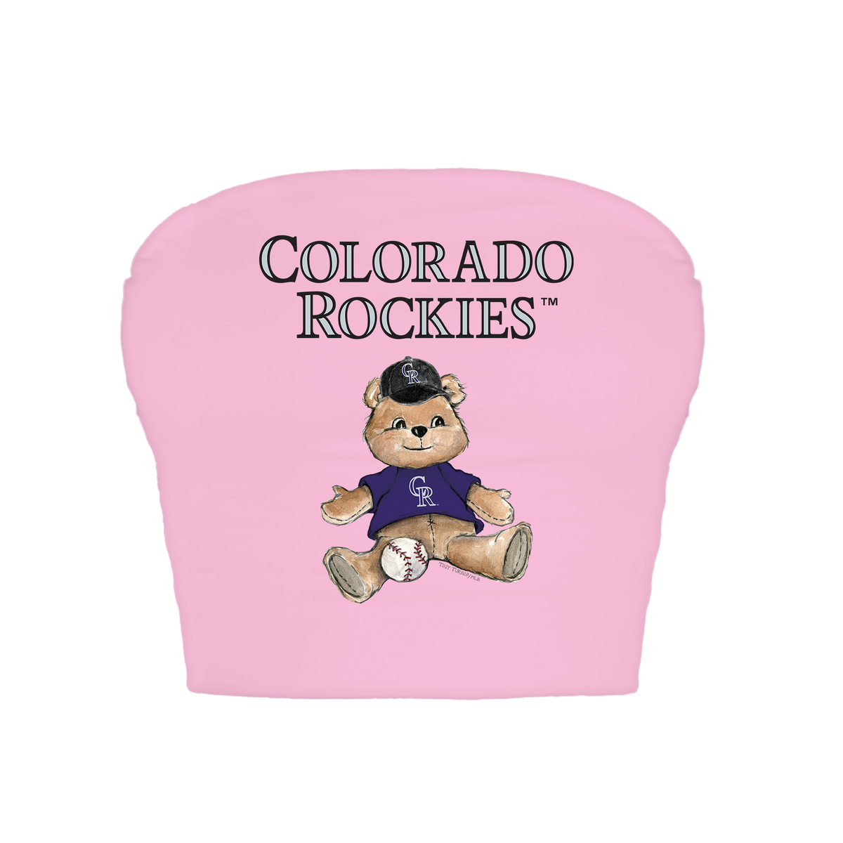Colorado Rockies Teddy Crop Tube Top