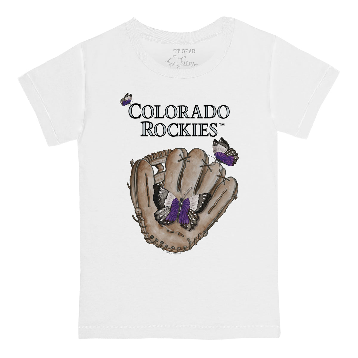 Colorado Rockies Butterfly Glove Tee Shirt