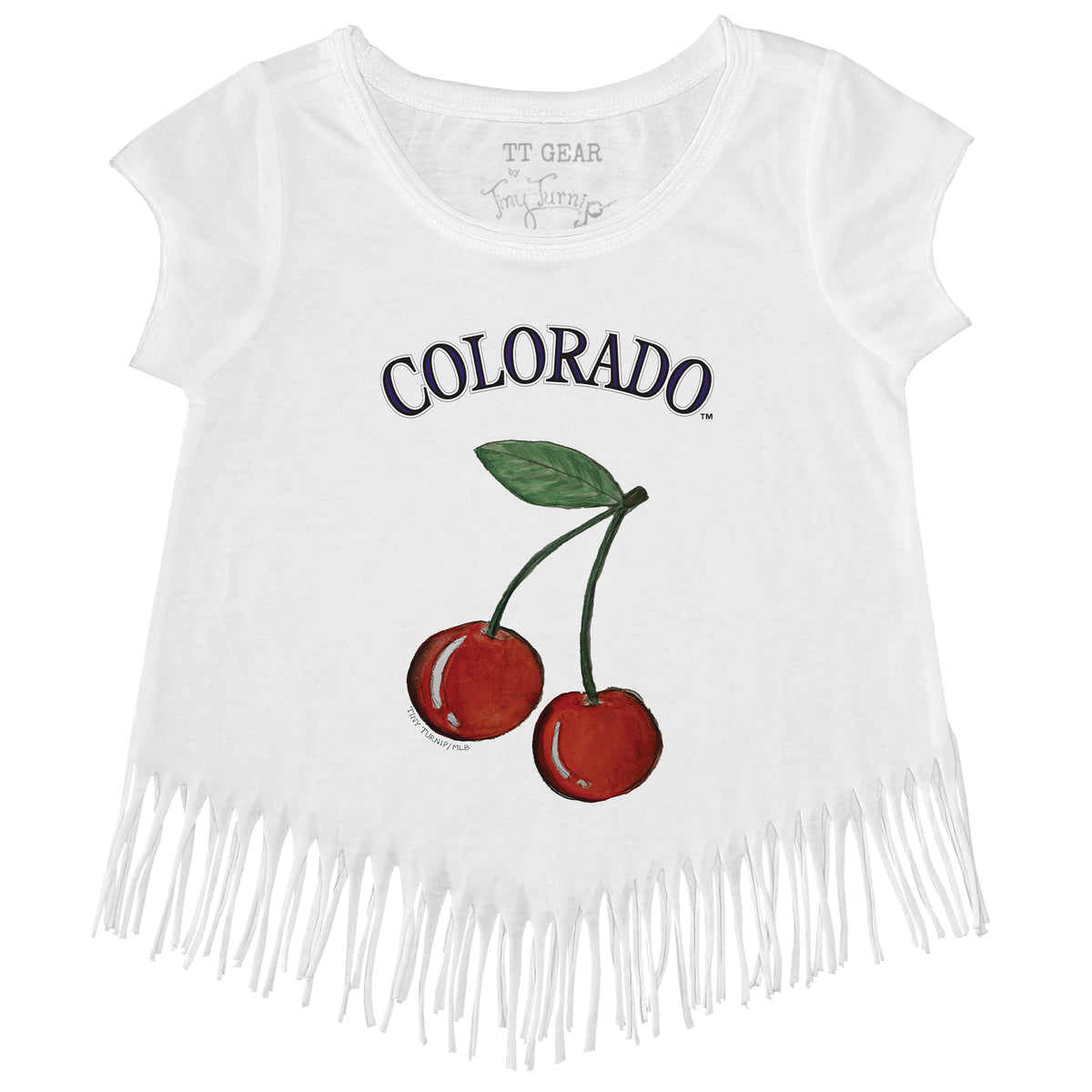 Colorado Rockies Cherries Fringe Tee