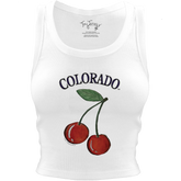 Colorado Rockies Cherry Crop Tank - Tiny Turnip