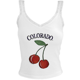 Colorado Rockies Cherry Lace Tank