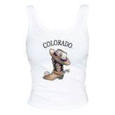 Colorado Rockies Cowboy Boot Tank