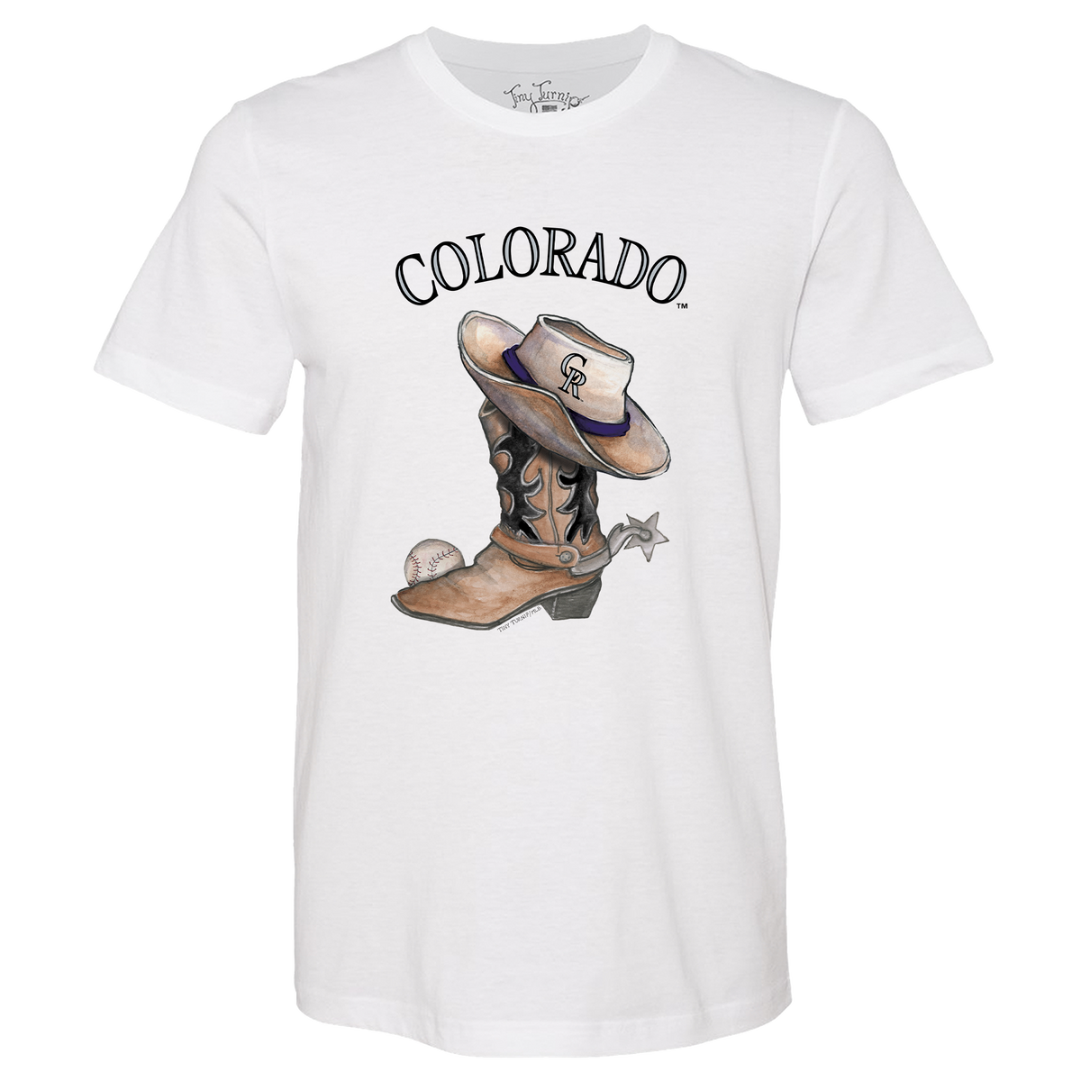 Colorado Rockies Cowboy Boot Unisex Tee Shirt