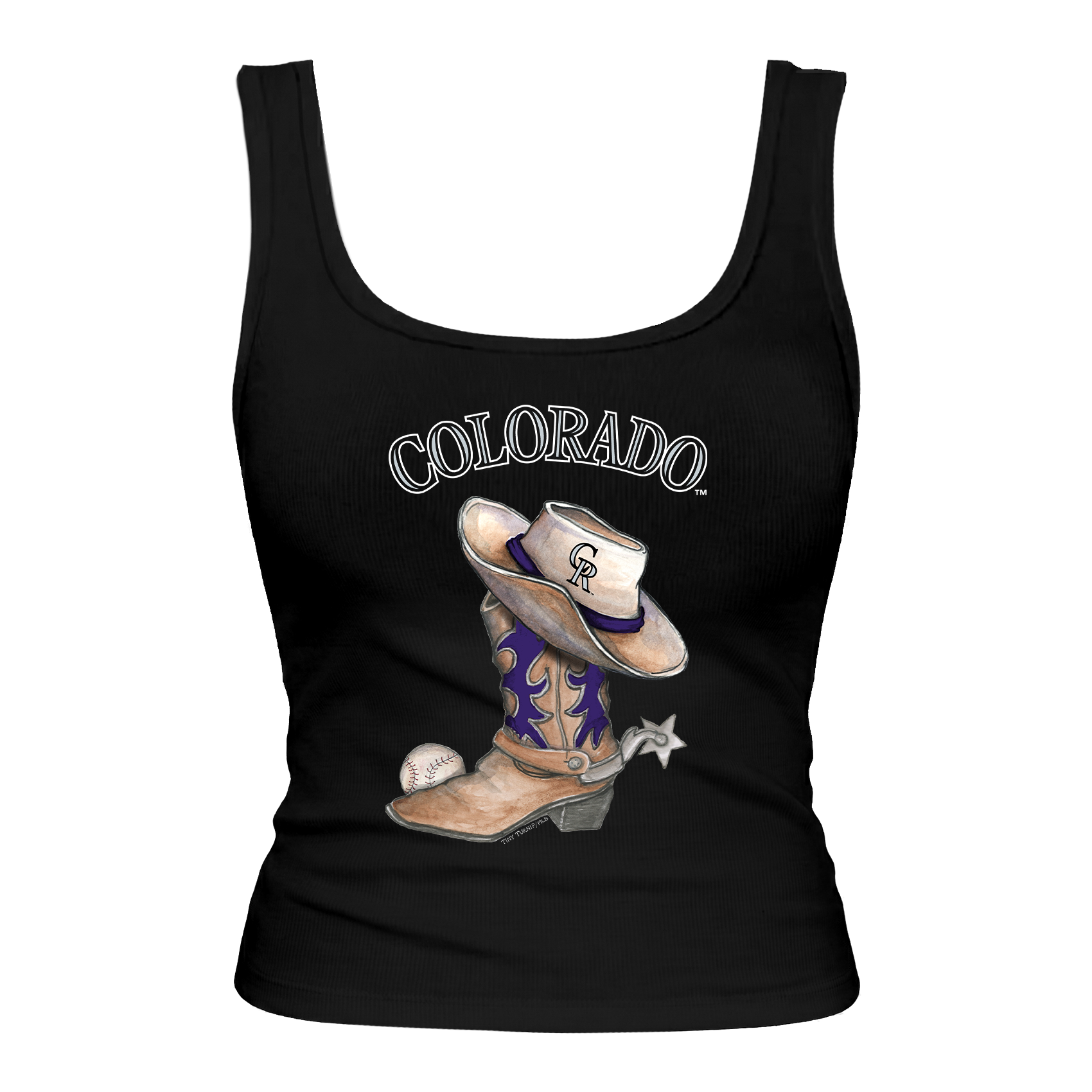 Colorado Rockies Cowboy Boot Emmy Tank