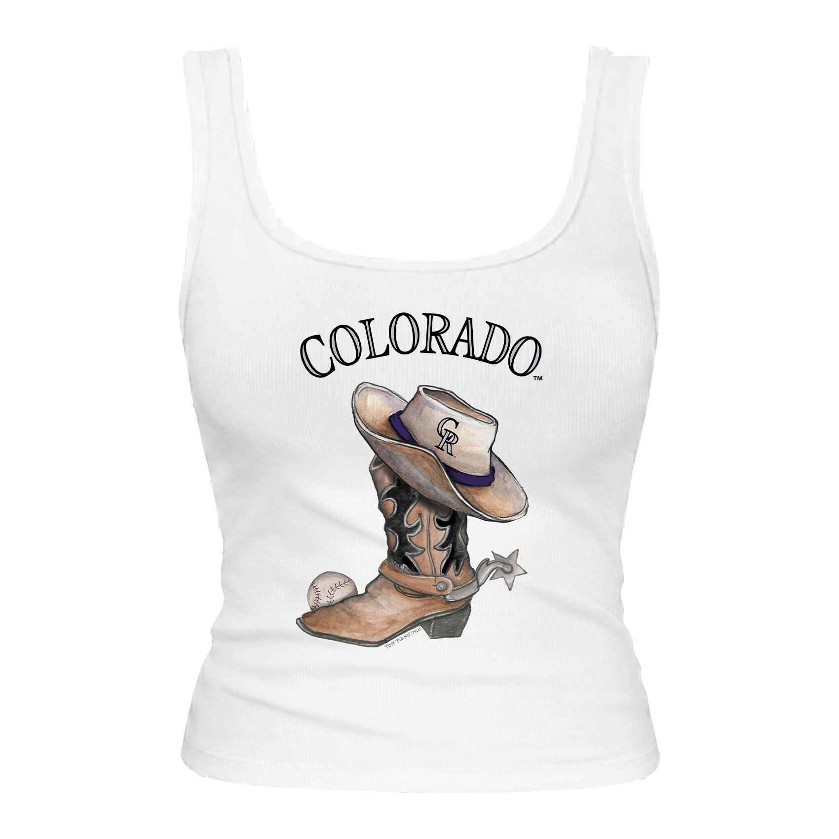 Colorado Rockies Cowboy Boot Emmy Tank