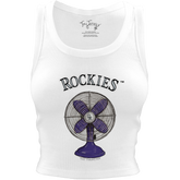 Colorado Rockies Fan Crop Tank