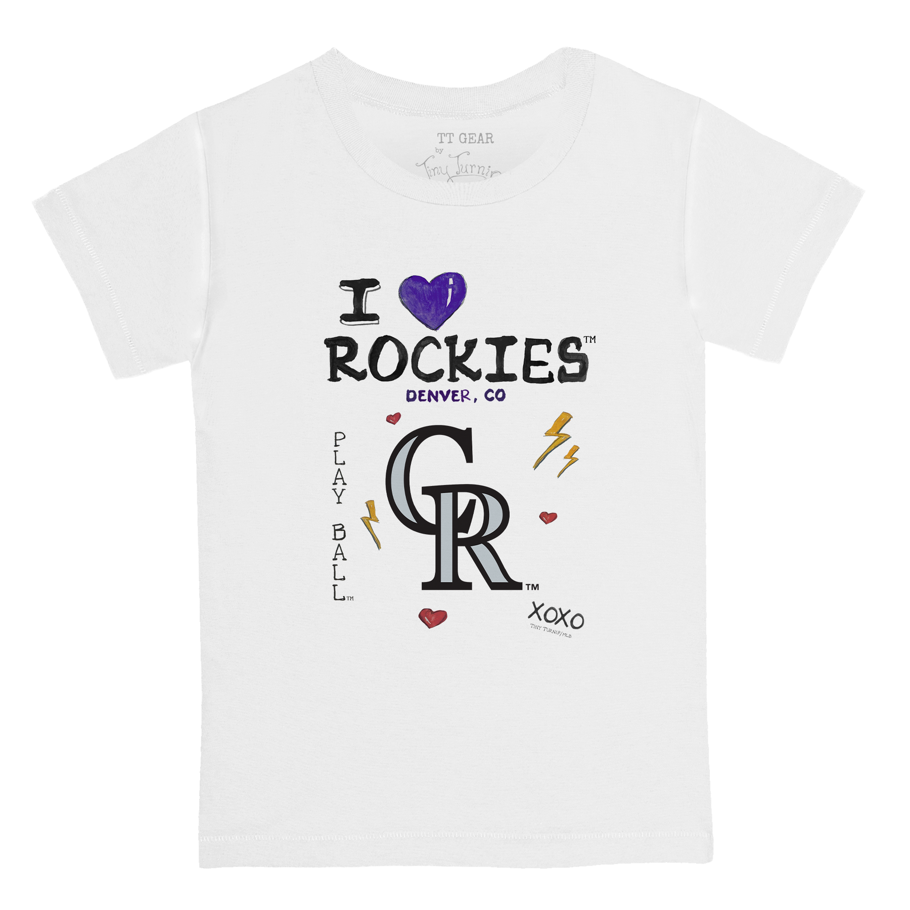 I Heart Rockies Kid's Tee Shirt - Tiny Turnip