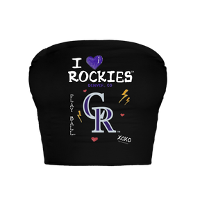Colorado Rockies I Heart Rockies Crop Tube Top