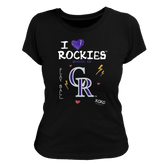 I Heart Rockies Women's Tee Shirt - Tiny Turnip