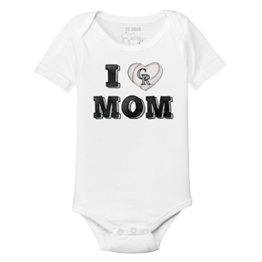 Colorado Rockies I Love Mom Short Sleeve Snapper