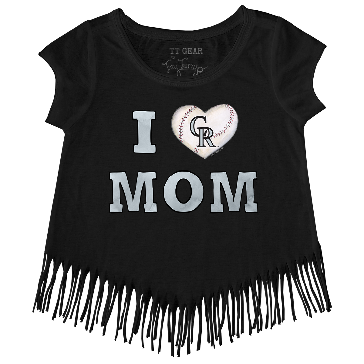 Colorado Rockies I Love Mom Fringe Tee