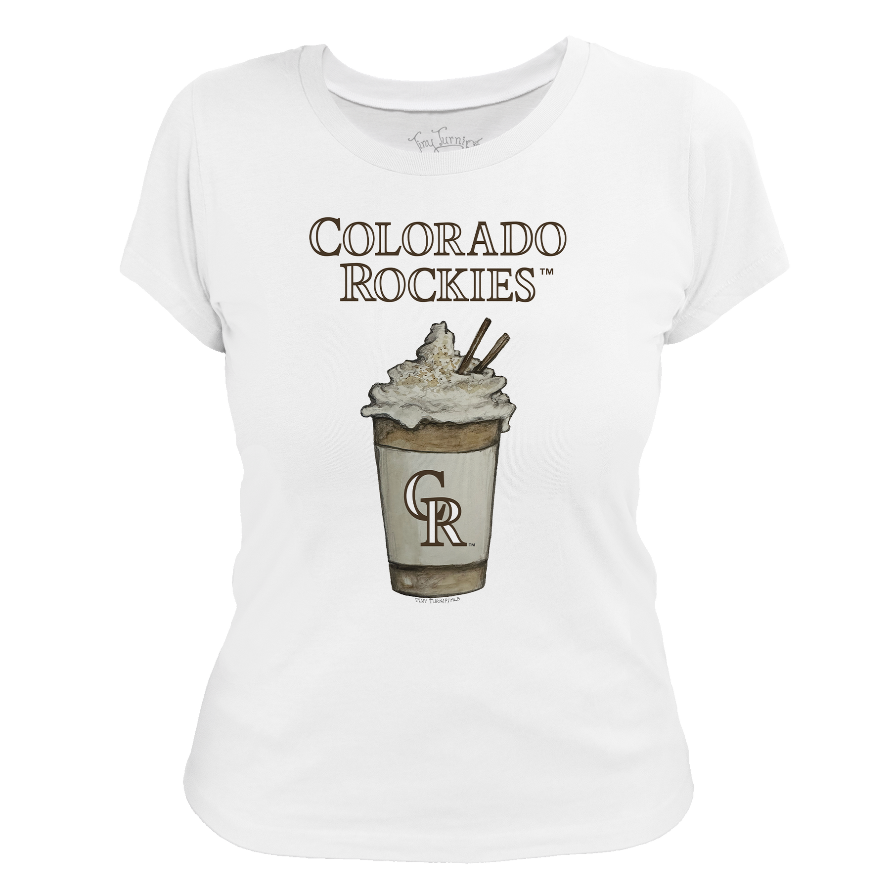 Colorado Rockies Latte Women's Tee Shirt