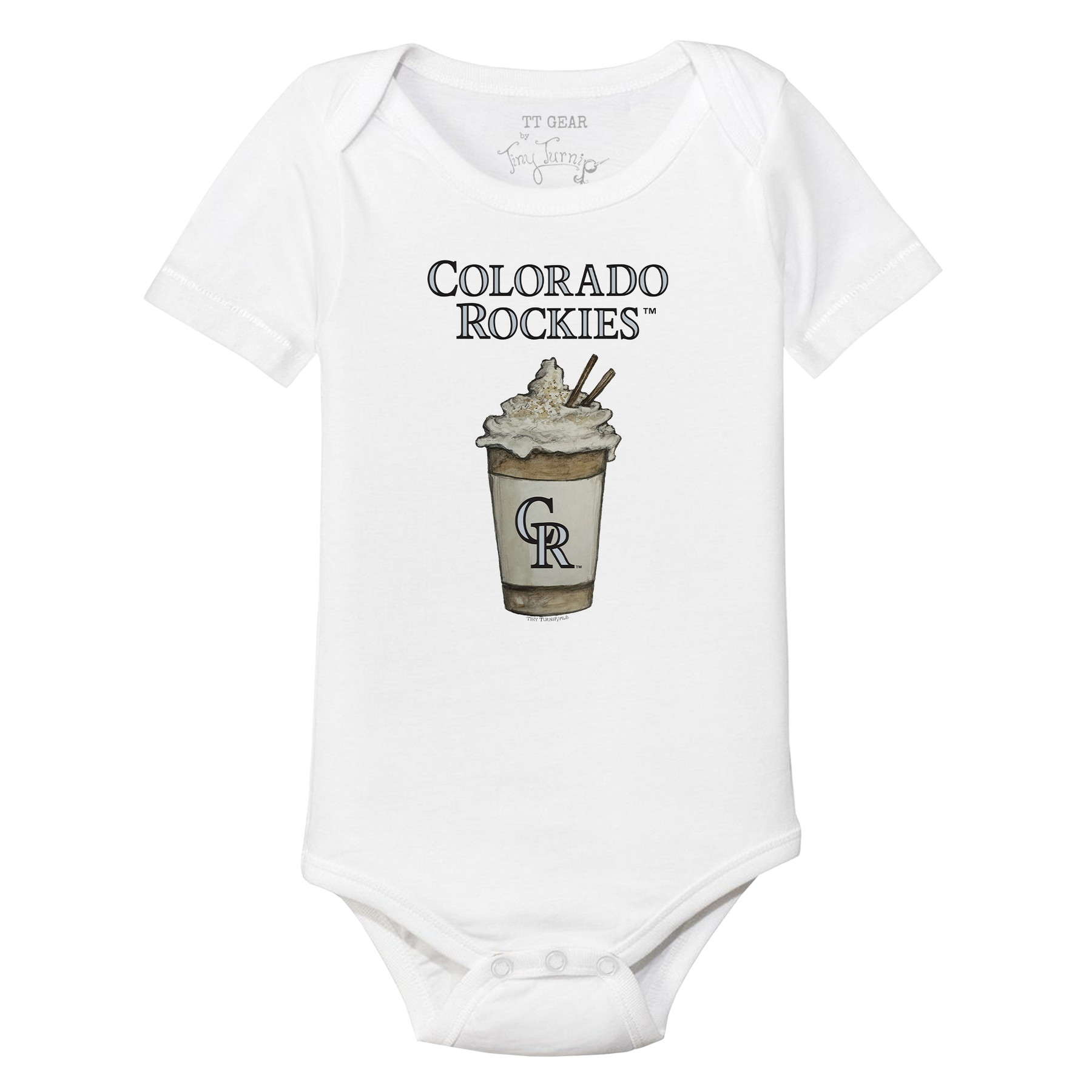 Colorado Rockies Latte Short Sleeve Snapper