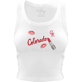 Colorado Rockies Lipstick Crop Tank - Tiny Turnip