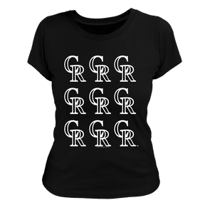 Colorado Rockies Logo Grid Tee Shirt