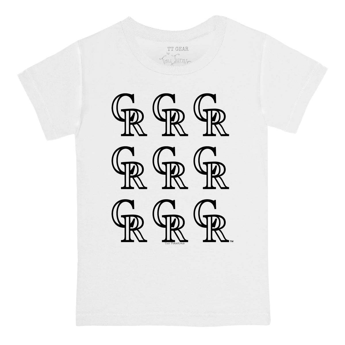 Colorado Rockies Logo Grid Tee Shirt