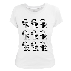 Colorado Rockies Logo Grid Tee Shirt