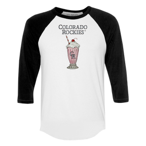 Colorado Rockies Milkshake 3/4 Black Sleeve Raglan
