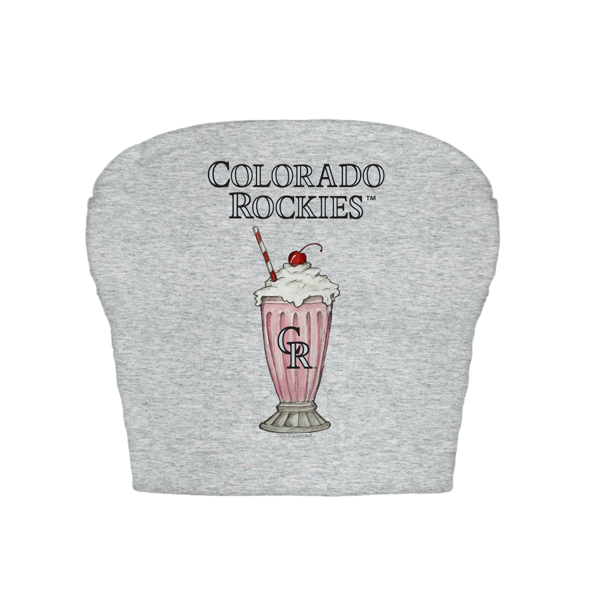 Colorado Rockies Milkshake Crop Tube Top