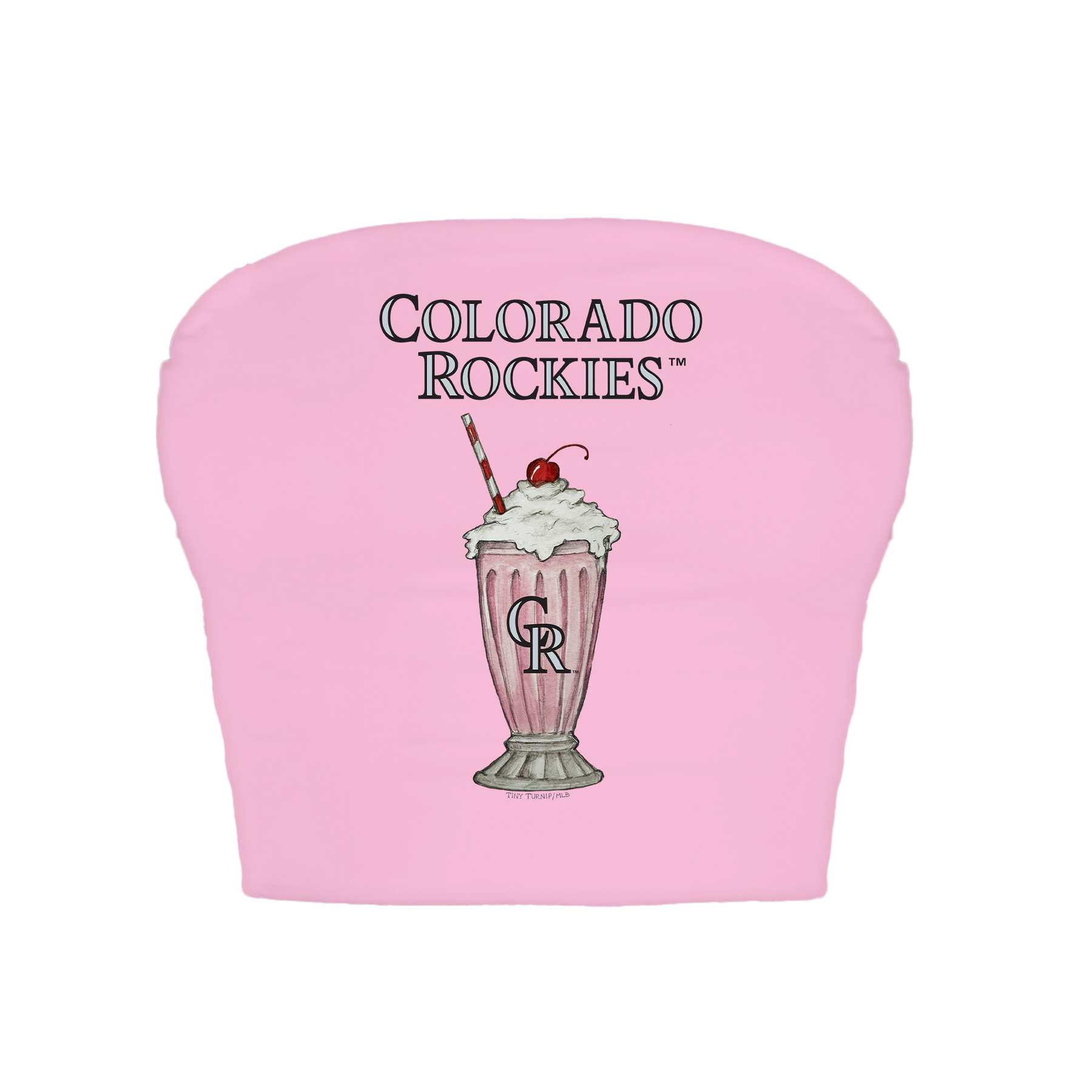 Colorado Rockies Milkshake Crop Tube Top