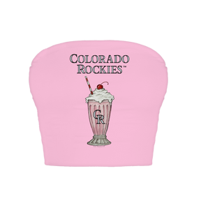 Colorado Rockies Milkshake Crop Tube Top