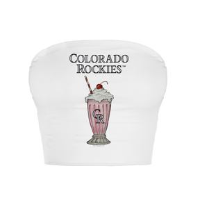 Colorado Rockies Milkshake Crop Tube Top