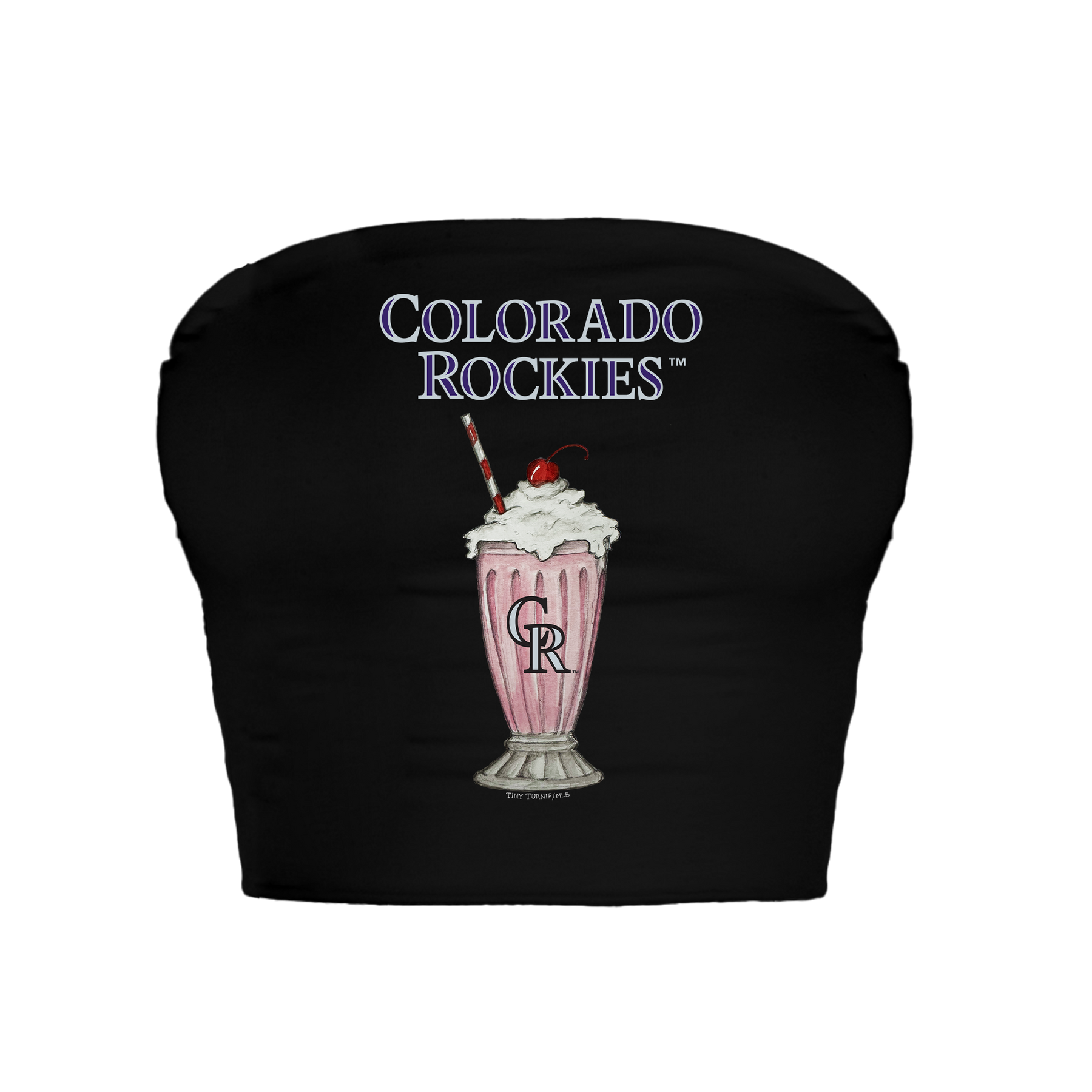Colorado Rockies Milkshake Crop Tube Top