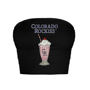Colorado Rockies Milkshake Crop Tube Top