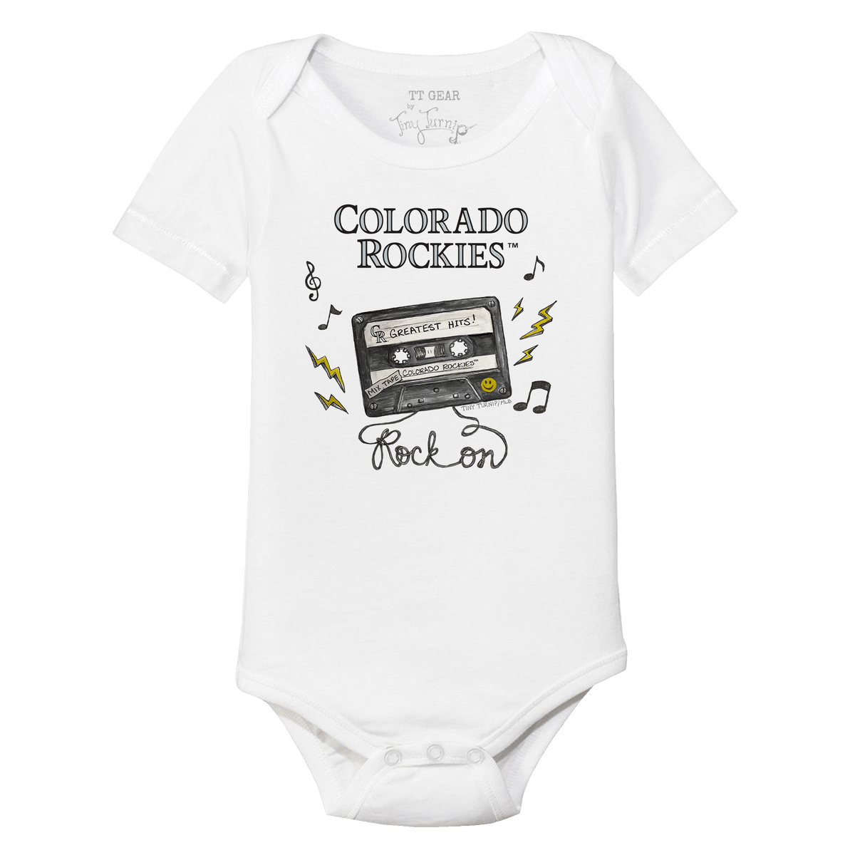 Colorado Rockies Mixtape Short Sleeve Snapper - Tiny Turnip