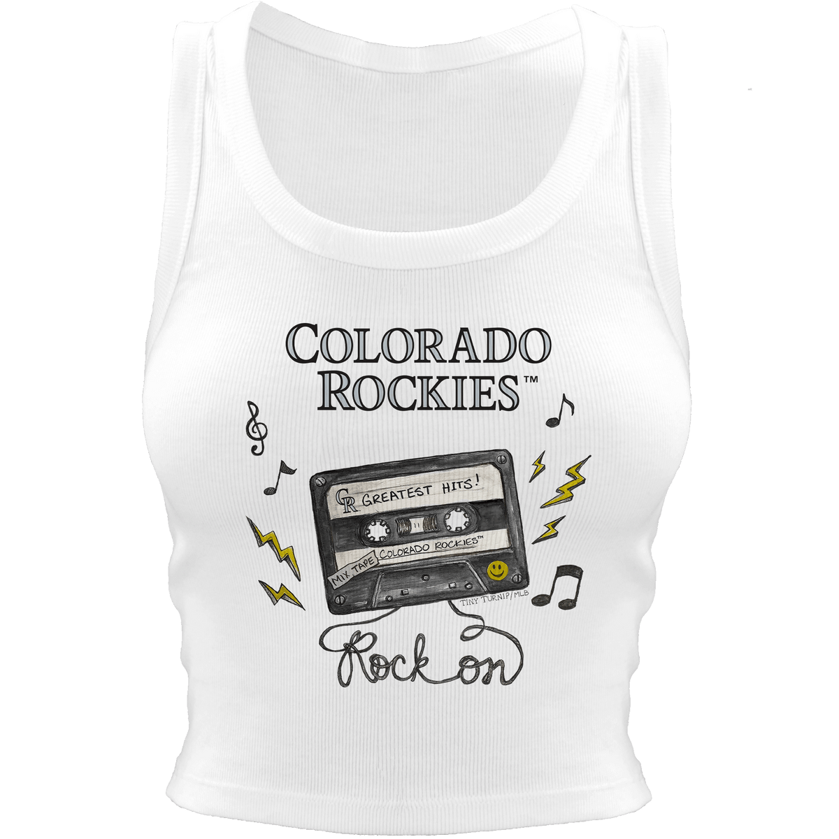 Colorado Rockies Mixtape Crop Tank