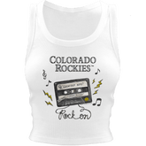 Colorado Rockies Mixtape Crop Tank