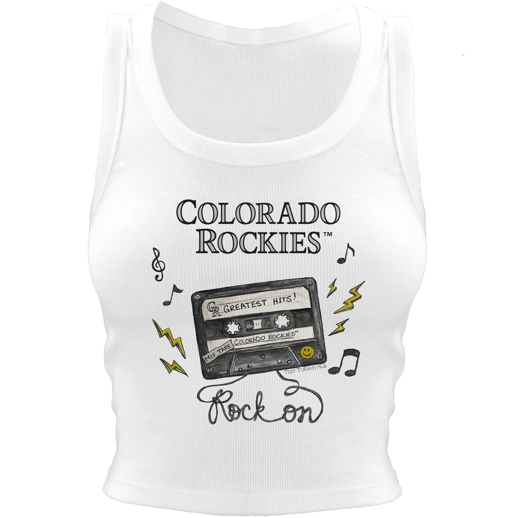 Colorado Rockies Mixtape Crop Tank