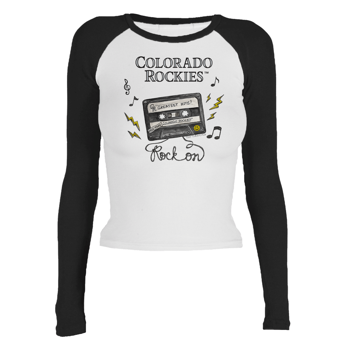 Colorado Rockies Mixtape Roxy Raglan Long Sleeve