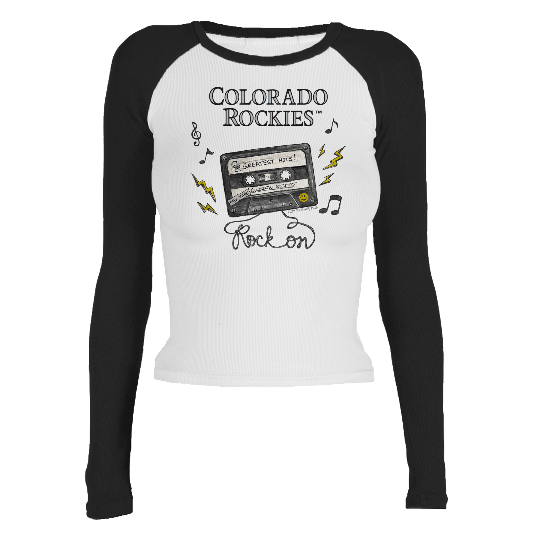 Colorado Rockies Mixtape Roxy Raglan Long Sleeve