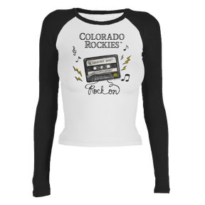 Colorado Rockies Mixtape Roxy Raglan Long Sleeve