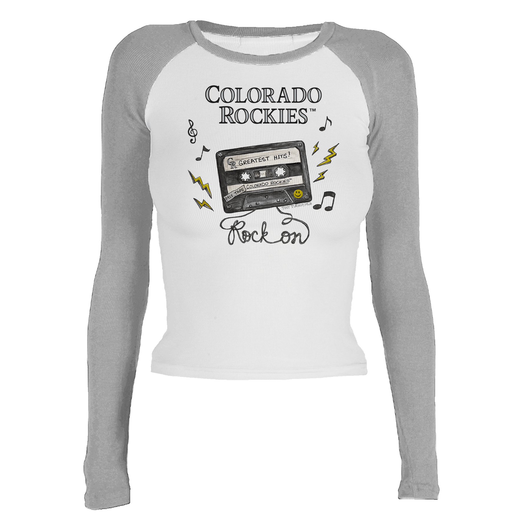 Colorado Rockies Mixtape Roxy Raglan Long Sleeve