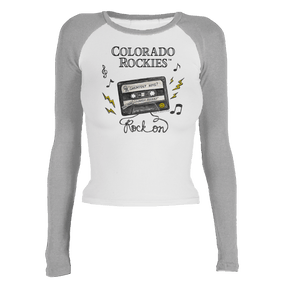 Colorado Rockies Mixtape Roxy Raglan Long Sleeve