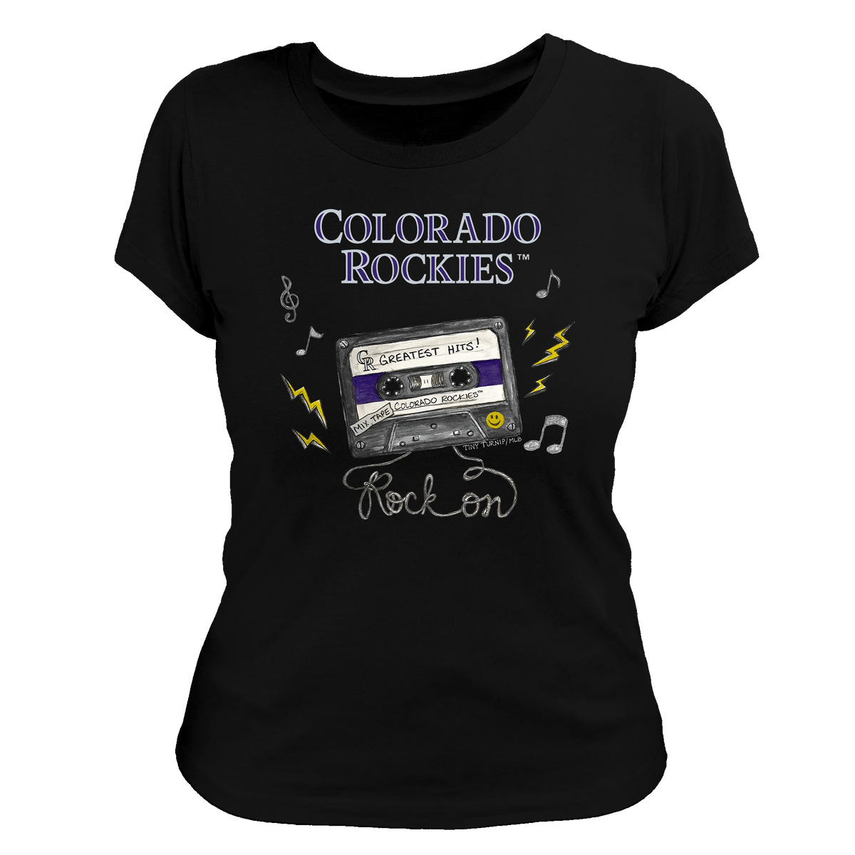 Colorado Rockies Mixtape Women's Tee Shirt