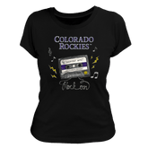 Colorado Rockies Mixtape Women's Tee Shirt