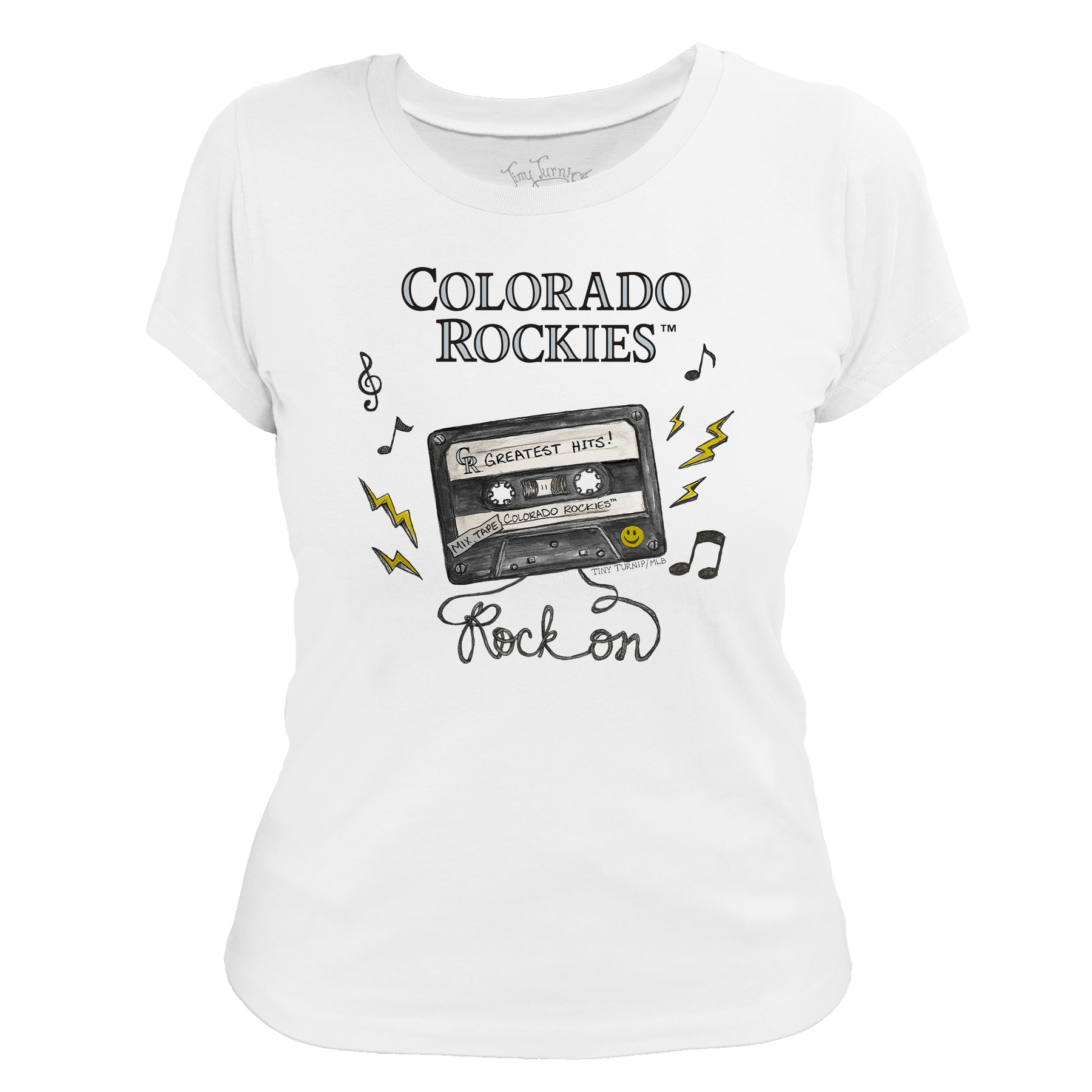 Colorado Rockies Mixtape Women's Tee Shirt