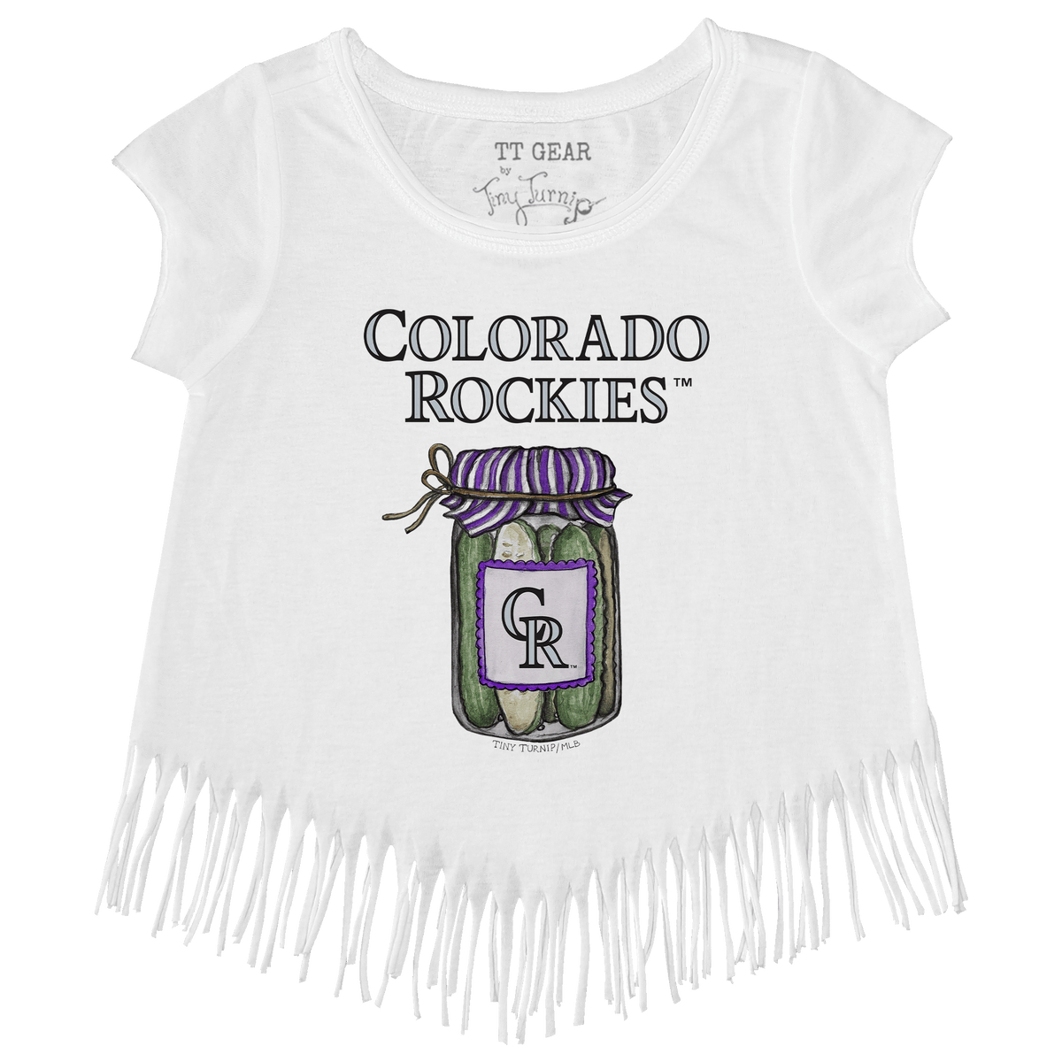 Colorado Rockies Pickle Jar Fringe Tee