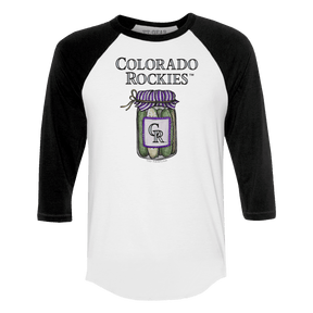 Colorado Rockies Pickle Jar 3/4 Black Sleeve Raglan