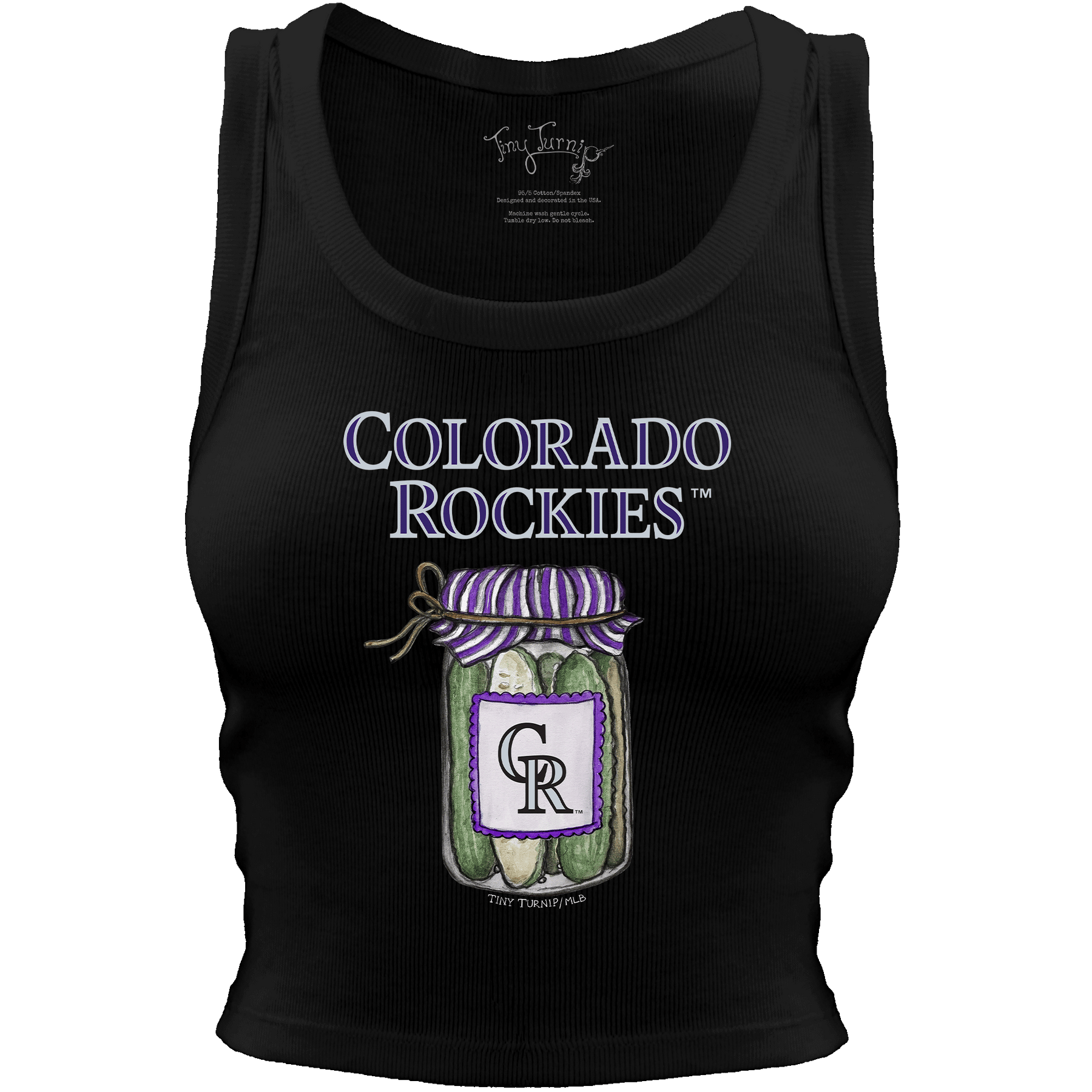 Colorado Rockies Pickle Jar Crop Tank