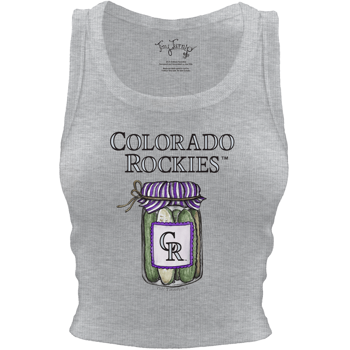 Colorado Rockies Pickle Jar Crop Tank